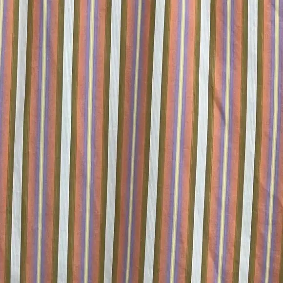 Tailor Byrd Mens Large Dress Shirt Button up Stiped Careerwear Office Salmon - Picture 10 of 14